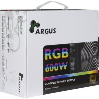 Argus RGB-600 II, 600 Watt PC Computer Netzteil &gt;85%...